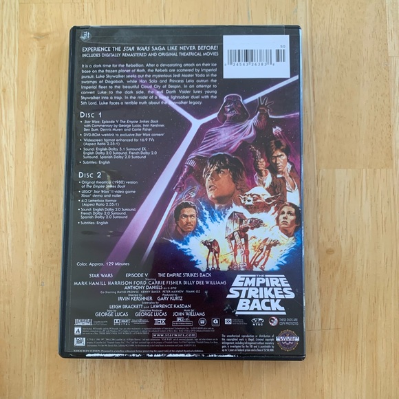 Star Wars The Empire Strikes Back Widescreen Two Disc DVD Limited Edition set. - Picture 2 of 7